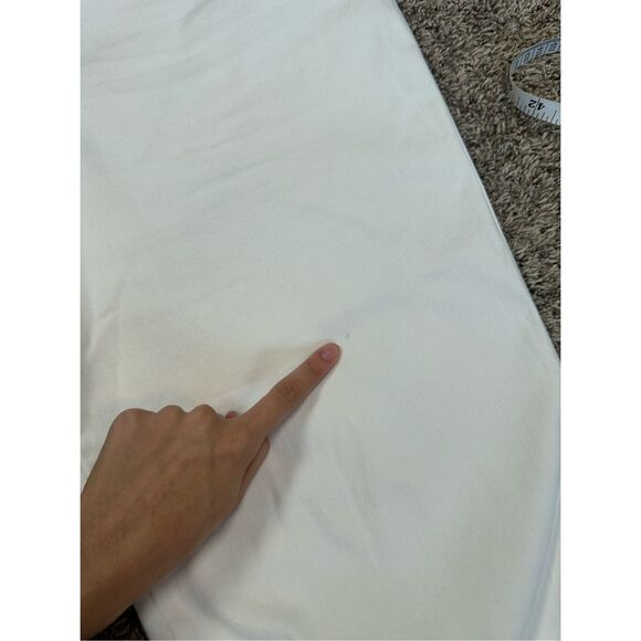 Spanx Straight Leg Ankle Jean White Denim Stretchy Pull on Elastic Waist Sz 3XT - Picture 9 of 12